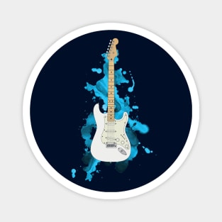 S-Style Electric Guitar Polar White Color Magnet